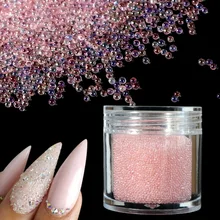 

Caviar Beads Crystal Tiny Rhinestones for Manicure Glass Balls Micro Bead for Nail Decorations DIY Charms Nail Art Accessories