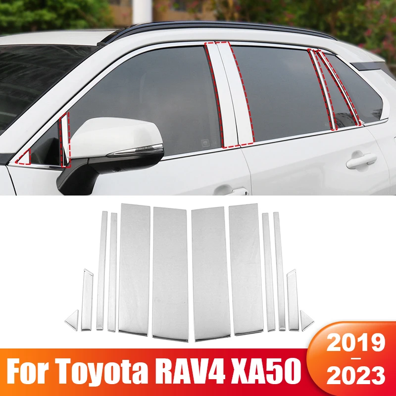 For Toyota RAV4 XA50 2019 2020 2021 2022 2023 RAV 4 Hybrid Stainless Steel Car Door Window Pillar Post Trim Cover Accessories
For Toyota RAV4 XA50 2019 2020 2021 2022 2023 RAV 4 Hybrid Stainless Steel Car Door Window Pillar Post Trim Cover Accessories