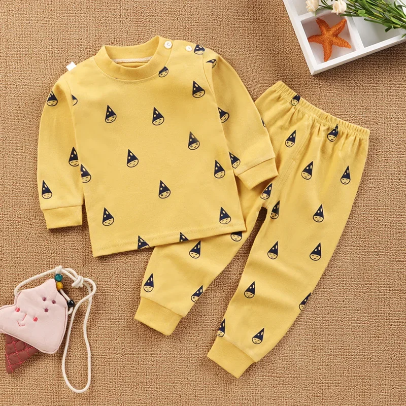 Boys and Girls Long Johns Children's Set Cotton Baby Round-neck Household Clothes Children's Clothing 
Boys and Girls Long Johns Children's Set Cotton Baby Round-neck Household Clothes Children's Clothing