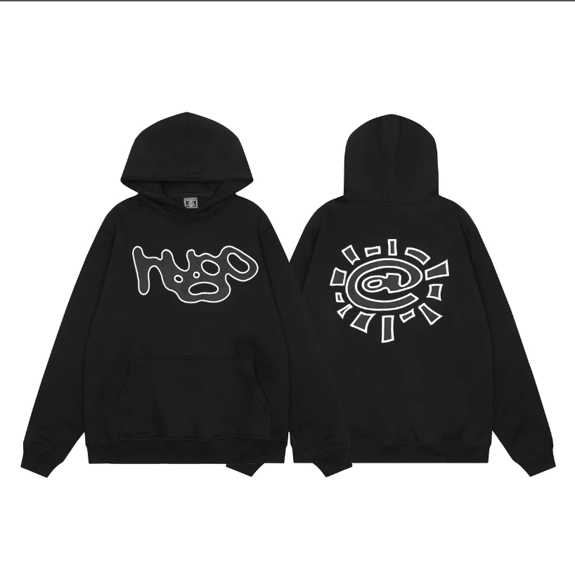 

ADWYSD do what you should do sun rolls hoodies velour embroidery n fashion hoodies