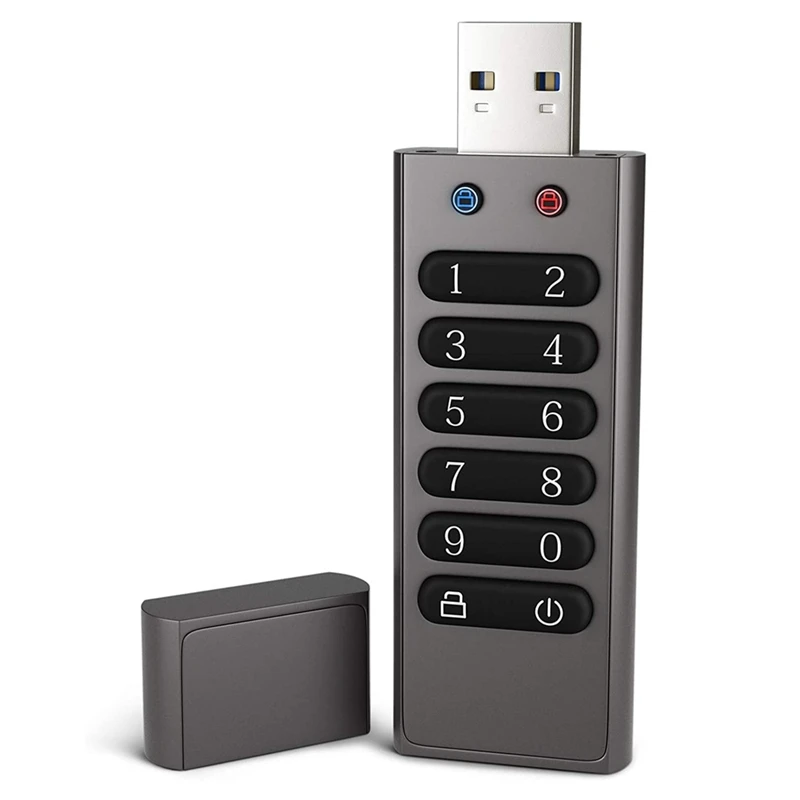 

Secure USB Drive, Volkcam 32GB Encrypted USB Flash Drive Hardware Password Memory Stick with Keypad U Disk