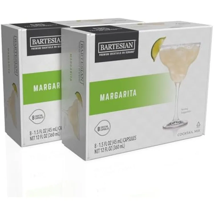 

Bartesian 16-Pack Margarita Mixer Capsules for Cocktail Machine – Home Bar Mixology Cocktails Mix Pod Capsule Set To Use