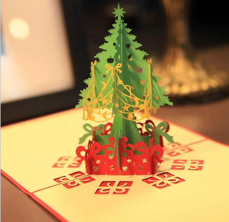 3D Pop Up Greeting Cards Fashion Christmas Tree Shape Greeting Card Cartoon Card Gift Card Greeting Cards
3D Pop Up Greeting Cards Fashion Christmas Tree Shape Greeting Card Cartoon Card Gift Card Greeting Cards
