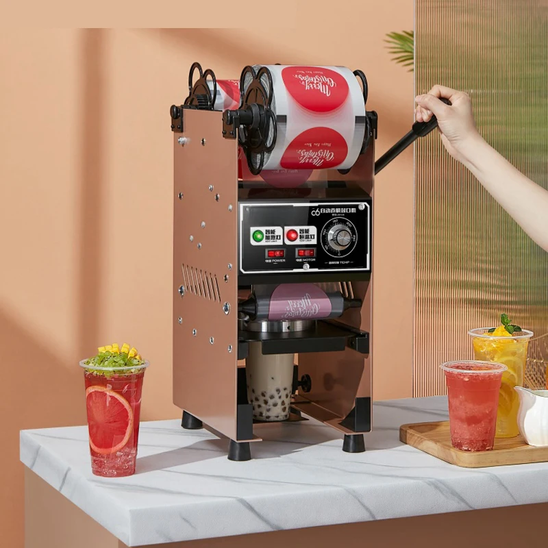 Cup Sealer Automatic Milk Tea/Coffee Shop Plastic/Paper Cup Sealing Machine 9/9.5CM Electric Bubble Tea Film For Business 220V
Cup Sealer Automatic Milk Tea/Coffee Shop Plastic/Paper Cup Sealing Machine 9/9.5CM Electric Bubble Tea Film For Business 220V