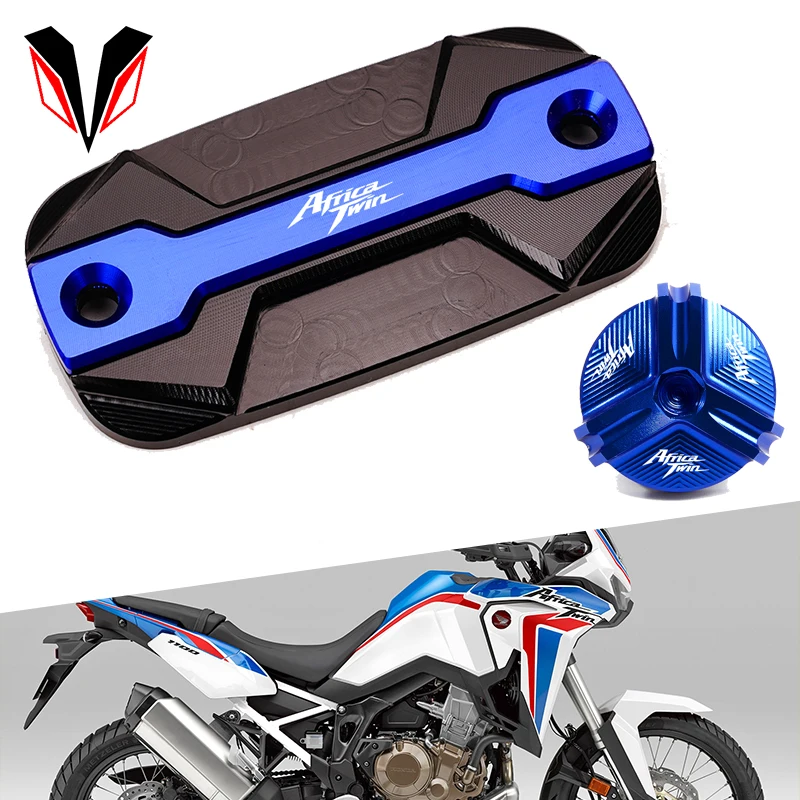 

NEW For HONDA Africa Twin CRF 1100 1000 CRF1100L CRF1000L Motorcycle CNC Front Brake Reservoir Fluid Cover Cap Engine Oil Plug
