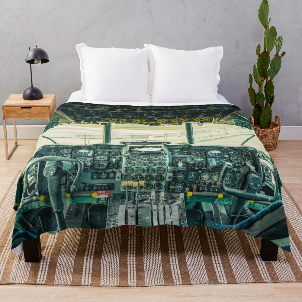 

C 130 Hercules Throw Blanket Soft Fluffy Softs Dorm Room Essentials Bed linens Blankets