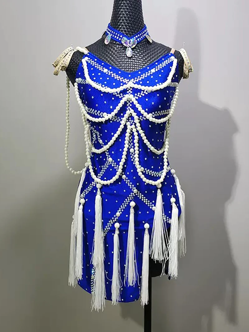 Adult Women Beading Tassels Latin Dance Dress Kids Girls Club Training Professional Competition Rumba Cha Cha Dancewear
Adult Women Beading Tassels Latin Dance Dress Kids Girls Club Training Professional Competition Rumba Cha Cha Dancewear
