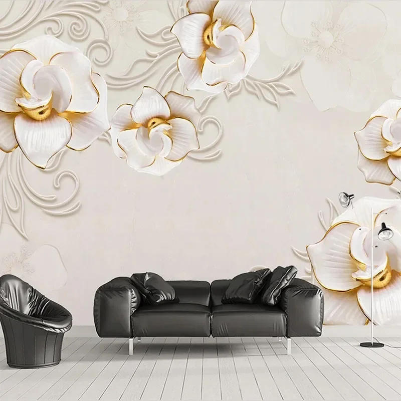 

Пользовательские 3D Европейский стиль ювелирные изделия цветок современный фон Настенная Обои для спальни домашний декор искусство Papel де Parede Tapety