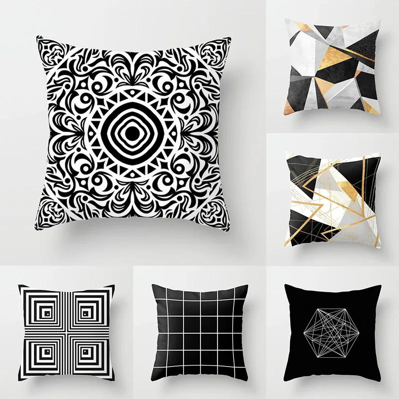 45x45cm black and white simple fashion geometric Pillowcase sofa Car Office decoration Cushion cover bedroom home decor
45x45cm black and white simple fashion geometric Pillowcase sofa Car Office decoration Cushion cover bedroom home decor