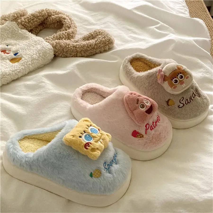 2023 Winter New Anime Figure Spongebob Squarepants Plush Slippers Cartoon Cute Home Anti Slip Warm Plush Slippers Couple Style
2023 Winter New Anime Figure Spongebob Squarepants Plush Slippers Cartoon Cute Home Anti Slip Warm Plush Slippers Couple Style