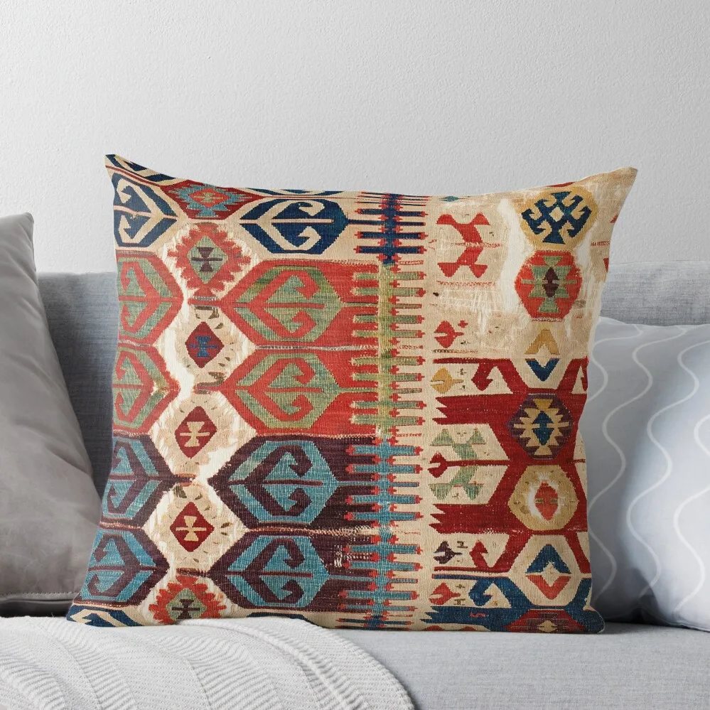 

Aksaray Tribal Antique Turkish Kilim Print Throw Pillow autumn decoration Sofa Cushion Cover Cusions Cover Couch Cushions