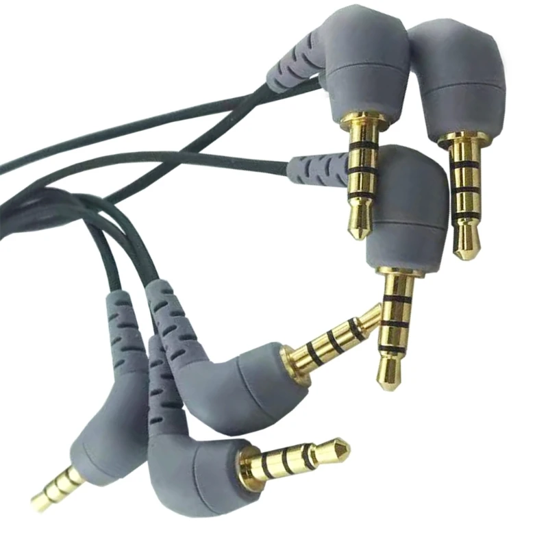 TRS to TRRS Microphone Cable 3.5mm Female to Male Right Angle Adapter Cable Wireless Mic Cord for RODE SC3/SC4 TRS to TRRS Microphone Cable 3.5mm Female to Male Right Angle Adapter Cable Wireless Mic Cord for RODE SC3/SC4