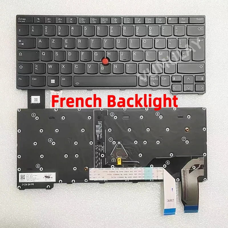 AZERTY клавиатура с подсветкой для Lenovo Thinkpad X13 Gen 2/ Gen 3, L13 Gen 3/ Gen 4 21FG 21FH 21FN 21FQ 5N21H77171 5N21H77022 FR
AZERTY клавиатура с подсветкой для Lenovo Thinkpad X13 Gen 2/ Gen 3, L13 Gen 3/ Gen 4 21FG 21FH 21FN 21FQ 5N21H77171 5N21H77022 FR