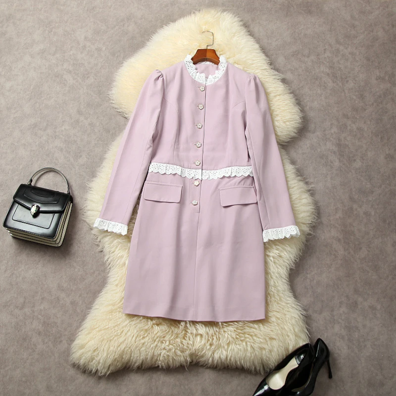 Long Sleeved Dress Women's Clothing 2023 Autumn Lace Edge Collar Single Breasted A-Line Purple Short Dress Above The Knees S-XL
Long Sleeved Dress Women's Clothing 2023 Autumn Lace Edge Collar Single Breasted A-Line Purple Short Dress Above The Knees S-XL