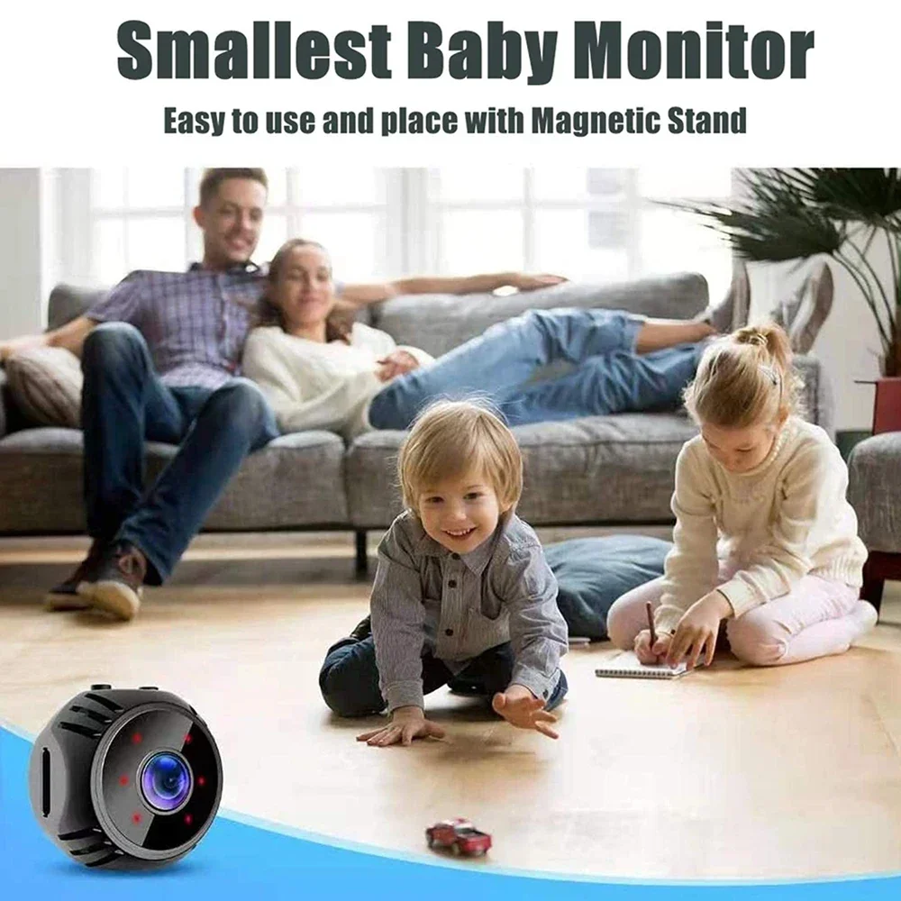 

W8 1080P HD Wifi Mini Video Smart Home Safety Camera Surveillance Wireless Security Camera Cameras Sensor Camcorder Web