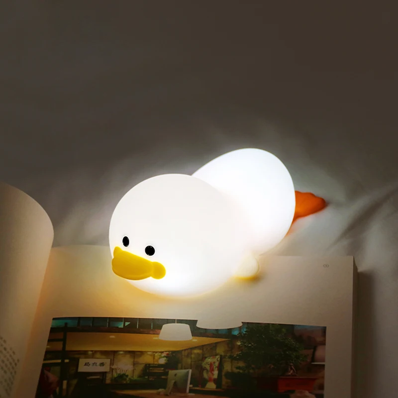 LED Night Light Cartoon Silicone Penguin Duck shape Bedside Decorative Sleep Lamp Touch Sensitive Night Light
LED Night Light Cartoon Silicone Penguin Duck shape Bedside Decorative Sleep Lamp Touch Sensitive Night Light