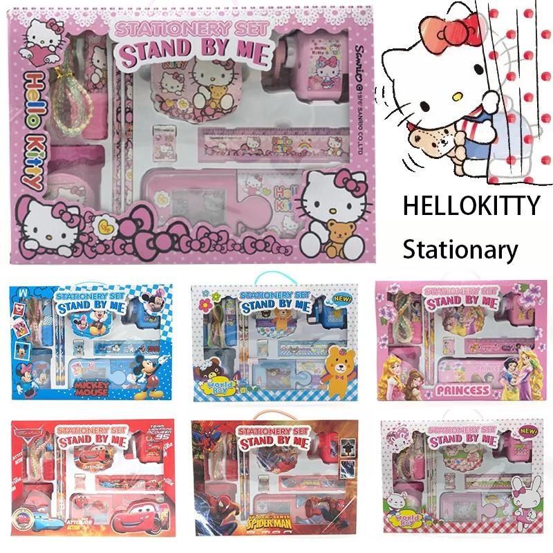Канцтовары Sanrios Hellokitty, набор каваи, мультяшная принцесса Эльзы, Спайдермен, студенческие принадлежности для обучения, приз для детского сада
Канцтовары Sanrios Hellokitty, набор каваи, мультяшная принцесса Эльзы, Спайдермен, студенческие принадлежности для обучения, приз для детского сада