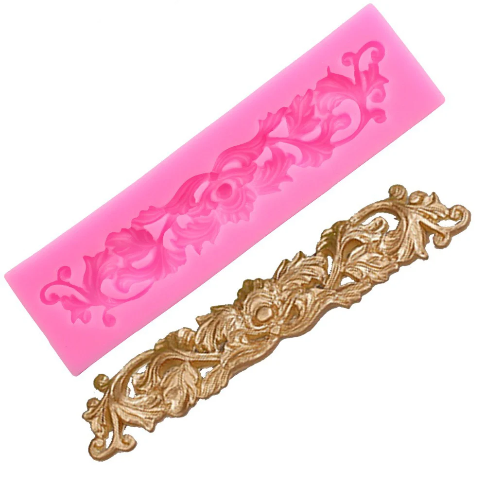 

DIY Long Strip Lace Patterns Shape Silicone Cake Mold Fondant Chocolate Candy Jelly Molds Clay Pastry Biscuits Baking Decor Tool