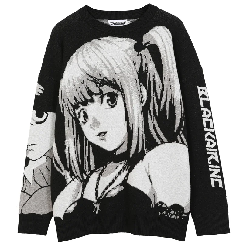 Fashion Mens Hip Hop Streetwear Harajuku Sweater Vintage Japanese Style Anime Girl Knitted 2022 Cotton Pullover Sweaters Male
Fashion Mens Hip Hop Streetwear Harajuku Sweater Vintage Japanese Style Anime Girl Knitted 2022 Cotton Pullover Sweaters Male