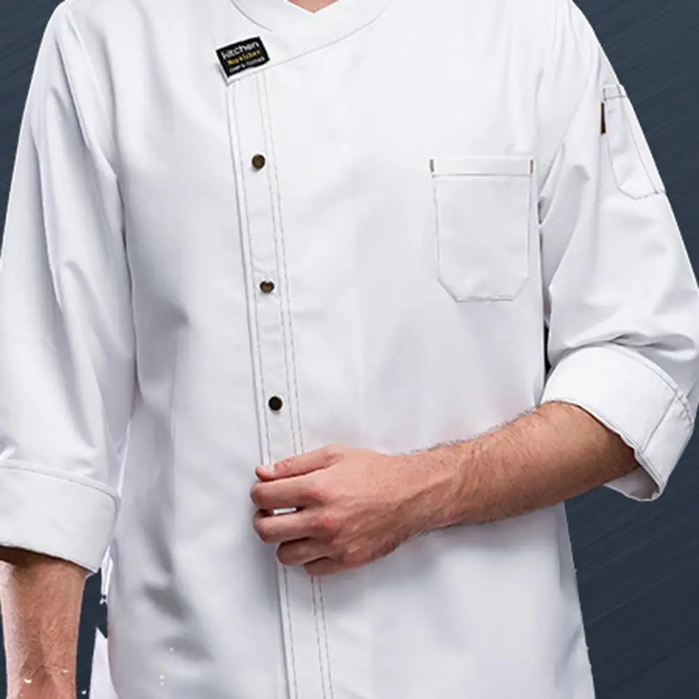 Long Sleeve Chef Shirt Unisex Chef Shirt Breathable Soft Stylish Kitchen Cook Uniform for Bakery Restaurant Waiter Long Sleeve
Long Sleeve Chef Shirt Unisex Chef Shirt Breathable Soft Stylish Kitchen Cook Uniform for Bakery Restaurant Waiter Long Sleeve