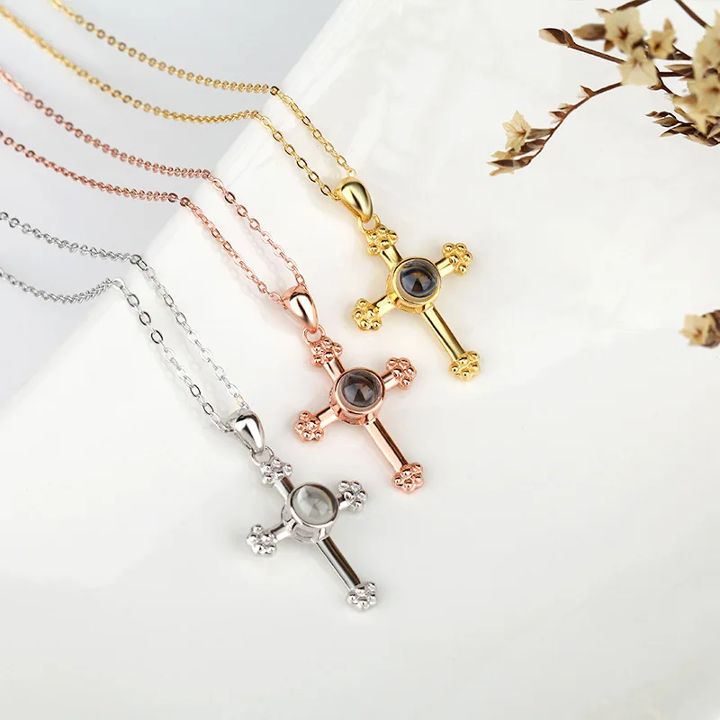 Personalized Photo Projection Necklace I Love You In 100 Languages Cross Women S925 Silver Custom Picture Jewelry Accessories 
Personalized Photo Projection Necklace I Love You In 100 Languages Cross Women S925 Silver Custom Picture Jewelry Accessories