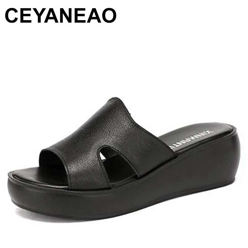 Woman Platform Flip Flops 2024 New Summer Women Genuine Leather Slipper High Heel Shoes Non-slip Women Slippers
Woman Platform Flip Flops 2024 New Summer Women Genuine Leather Slipper High Heel Shoes Non-slip Women Slippers