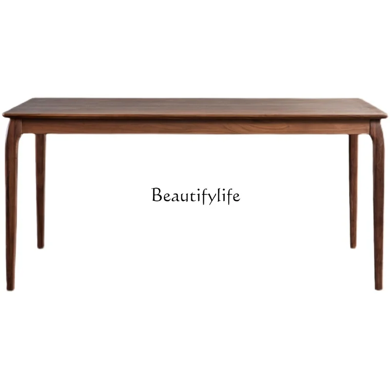 Nordic Black Walnut Wood Table Solid Wood Simplicity Japanese-Style Large Board Table Rectangular
Nordic Black Walnut Wood Table Solid Wood Simplicity Japanese-Style Large Board Table Rectangular