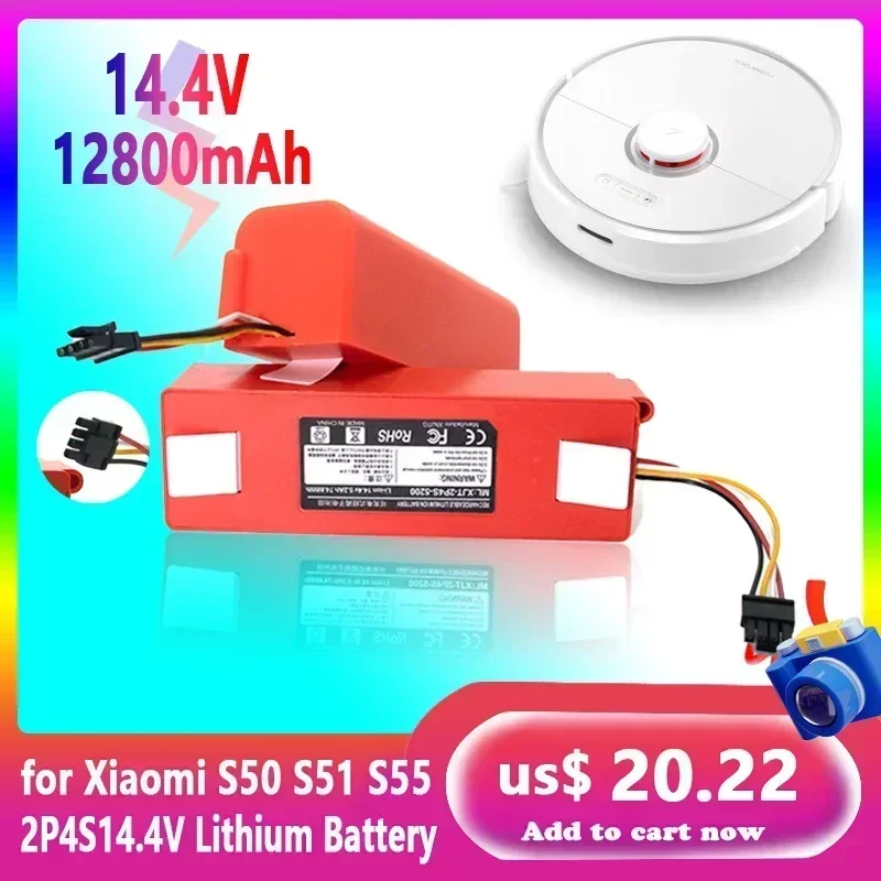 2023 New 14.4V 6500mAh Sweeper Battery BRR-2P4S-5200D 5200S for XIAOMI Roborock S50 S51 S55 T60 Sweeping Robot Vacuum Cleaner
2023 New 14.4V 6500mAh Sweeper Battery BRR-2P4S-5200D 5200S for XIAOMI Roborock S50 S51 S55 T60 Sweeping Robot Vacuum Cleaner