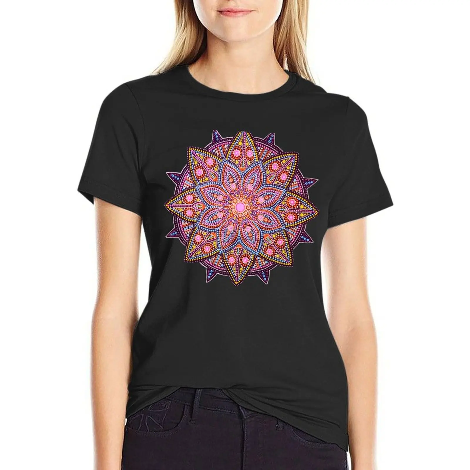 Pink mandala T-Shirt summer top cute clothes Aesthetic clothing animal print shirt for girls t-shirt dress for Women sexy
Pink mandala T-Shirt summer top cute clothes Aesthetic clothing animal print shirt for girls t-shirt dress for Women sexy