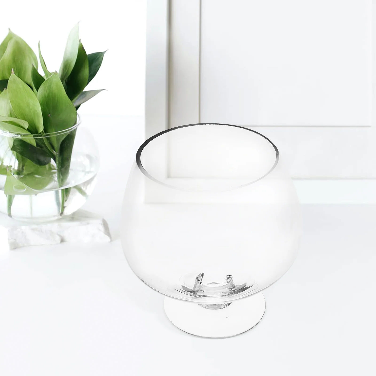 Clear Bubble Bowl Stem Fishbowl Glass Vase Planter Decorative Serving Terrarium Huge Round Jar Globe Wedding Home Decor
Clear Bubble Bowl Stem Fishbowl Glass Vase Planter Decorative Serving Terrarium Huge Round Jar Globe Wedding Home Decor