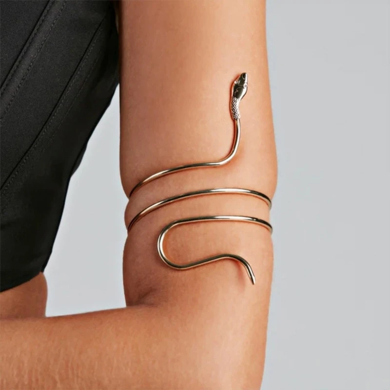 

Snake Arm Cuff for Women Hip-pop Armlet Bangle Bracelet for Girls and Women Punk Snake Arm Cuff Jewelry