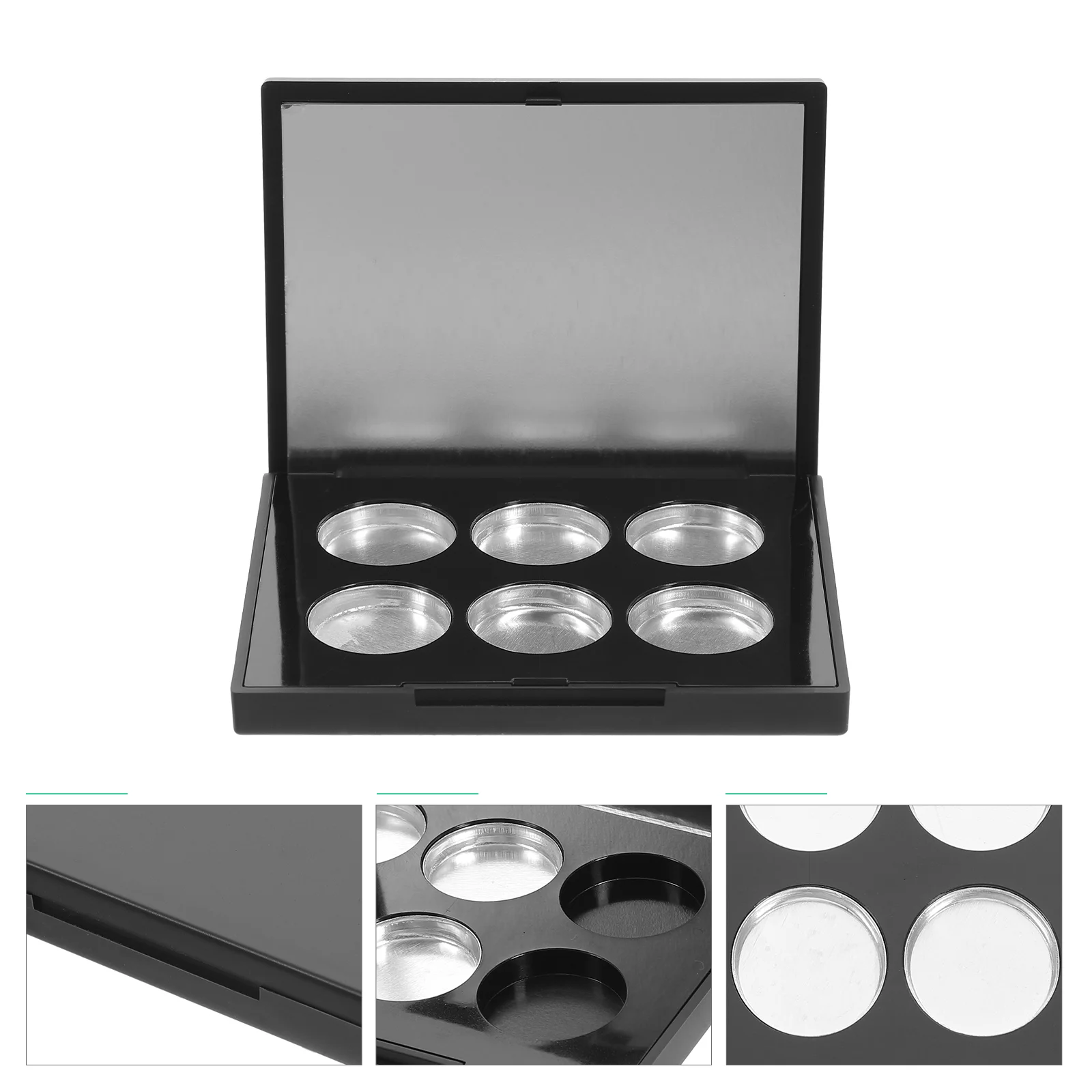 1 Set Empty DIY Eyeshadow Case Refillable Cosmetics Dispenser with Round Plates
1 Set Empty DIY Eyeshadow Case Refillable Cosmetics Dispenser with Round Plates