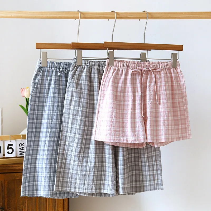 1 New Summer Couple Plaid Shorts Washed Cotton Thin Pajama Pants Lounge Sleep Wear for Women Men Bottoms Night Pants
1 New Summer Couple Plaid Shorts Washed Cotton Thin Pajama Pants Lounge Sleep Wear for Women Men Bottoms Night Pants