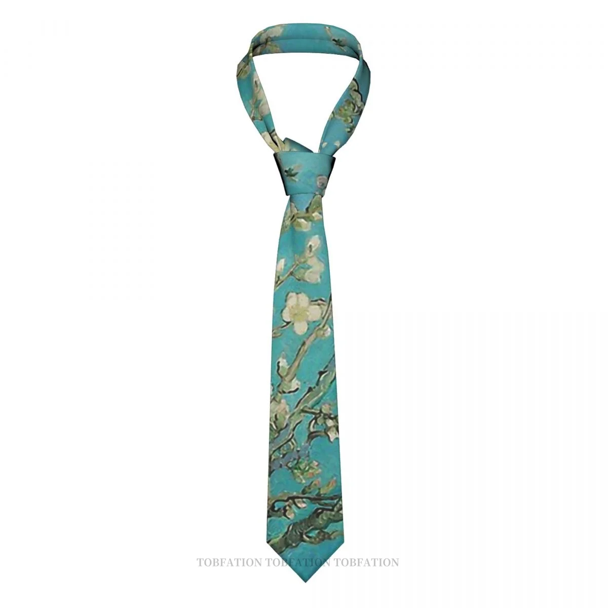 

Blossoming Almond Tree Vincent Van Gogh Post-Impressionist Painter New 3D Tie 8cm Wide Polyester Necktie Shirt Accessories