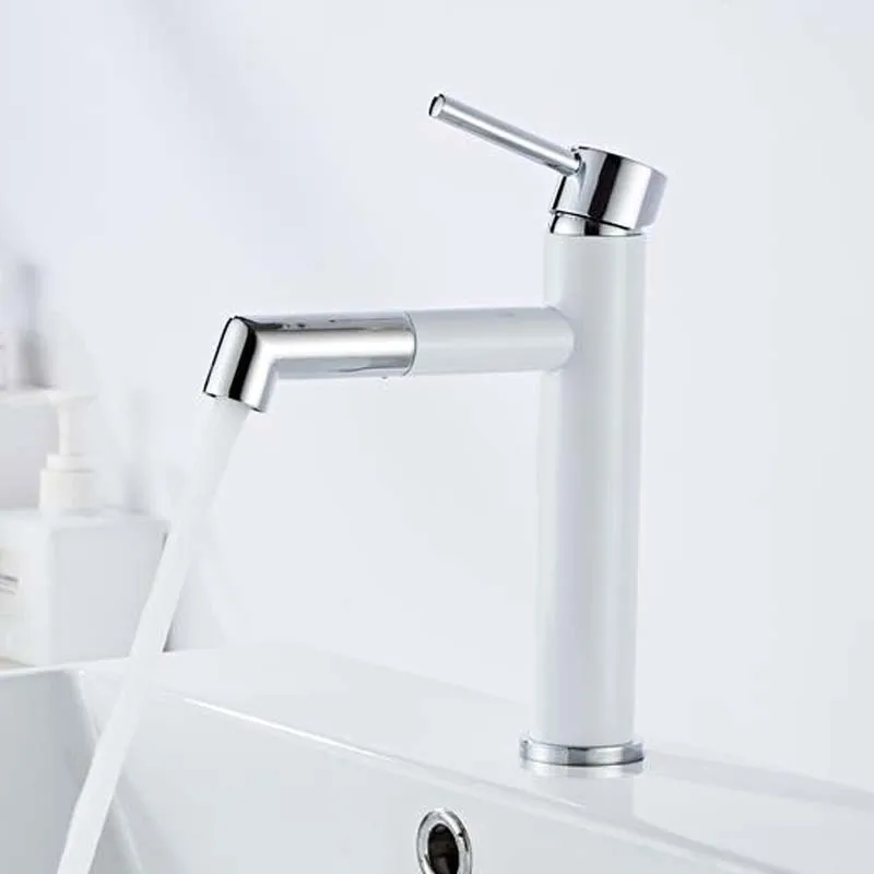 AZETA Brass White Chrome Bathroom Faucet Cold and Hot Water Single Lever Deck Mounted Wash Basin Mixer Tap AT8106CW
AZETA Brass White Chrome Bathroom Faucet Cold and Hot Water Single Lever Deck Mounted Wash Basin Mixer Tap AT8106CW