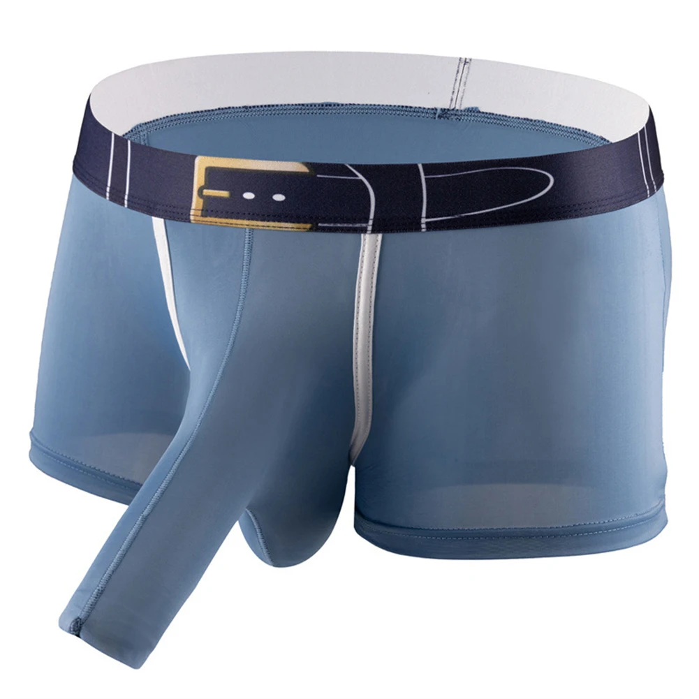 Mens Comfort Breath Ice Silk Bulge Pouch Boxer Briefs Bikini Sexy Lingerie Shorts Hollow Jockstrap Underwear Trunk Underpants
Mens Comfort Breath Ice Silk Bulge Pouch Boxer Briefs Bikini Sexy Lingerie Shorts Hollow Jockstrap Underwear Trunk Underpants