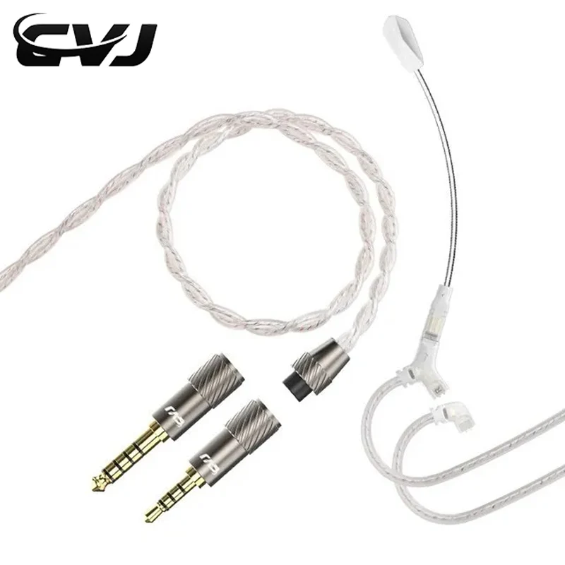 CVJ Hato-S Earphone Cable, Detachable Boom Microphone for Audio Pickup Gaming Esports With mic For TRN conch, KZ PR2 PR3
CVJ Hato-S Earphone Cable, Detachable Boom Microphone for Audio Pickup Gaming Esports With mic For TRN conch, KZ PR2 PR3