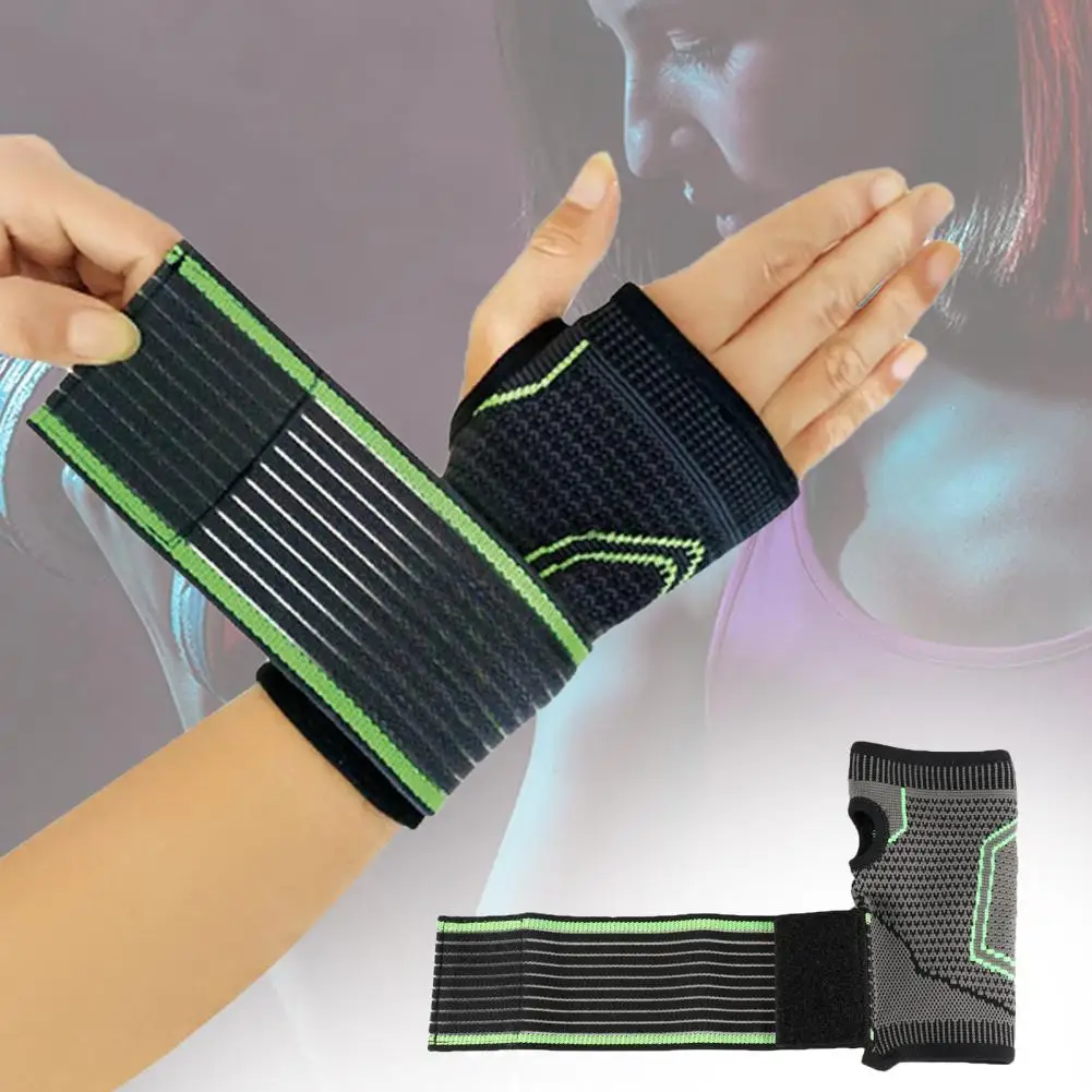 

1PC Elastic Breathable Wristband Wrist Support Hand Sport Wristband Weight Lifting Gym Training Wrist Support For Dropship