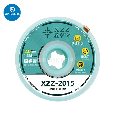 

Xinzhizao XZZ-2015 Desoldering Braid 10pcs/Set 2.0mm 1.5M Copper Wire Solder Remover Wick Wire Lead Cord Flux BGA Repair Tool
