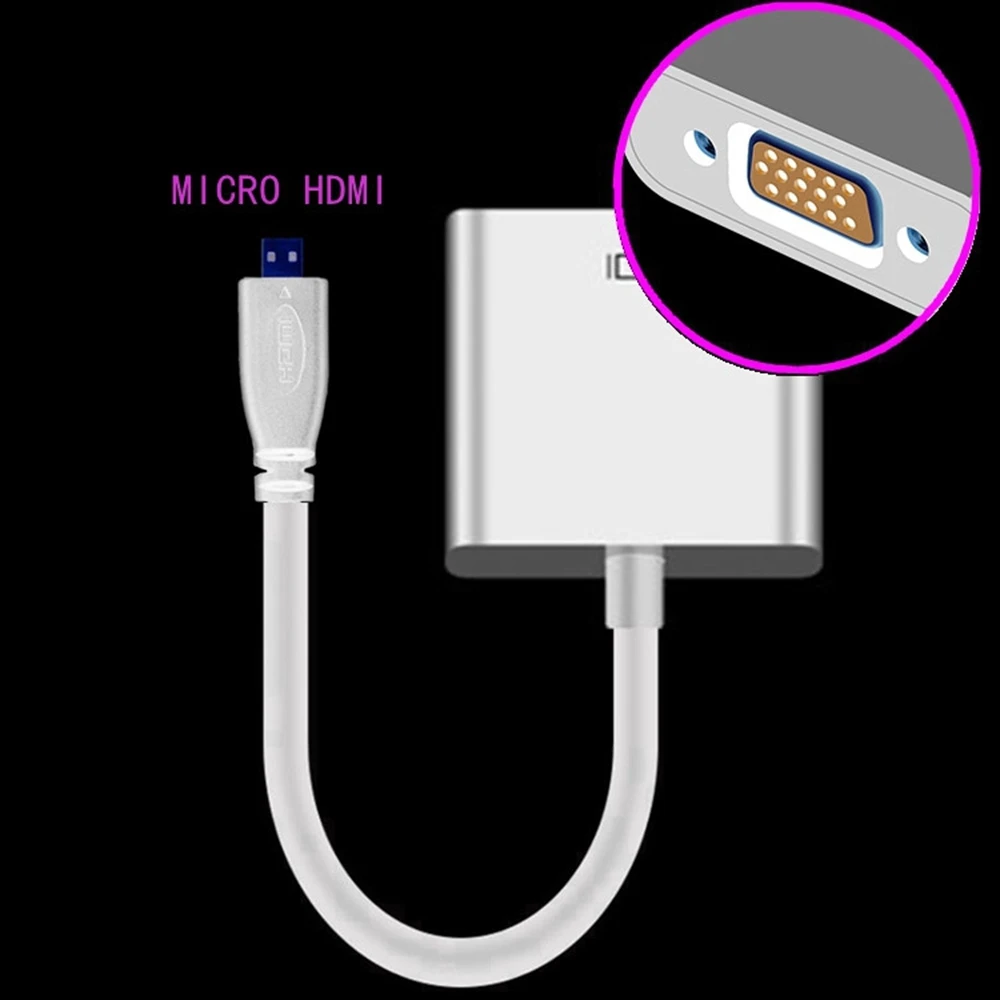 HDMI to VGA converter HDTV to VGA connection cable set-top box adapter high-definition cable, suitable for laptop desktop
HDMI to VGA converter HDTV to VGA connection cable set-top box adapter high-definition cable, suitable for laptop desktop