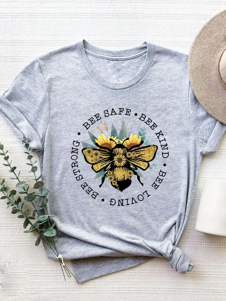 Graphic T-shirt Summer Clothes Fashion O-neck Tee Top Short Sleeve Bee Trend Sweet 90s Women Clothing Print T Shirt
Graphic T-shirt Summer Clothes Fashion O-neck Tee Top Short Sleeve Bee Trend Sweet 90s Women Clothing Print T Shirt