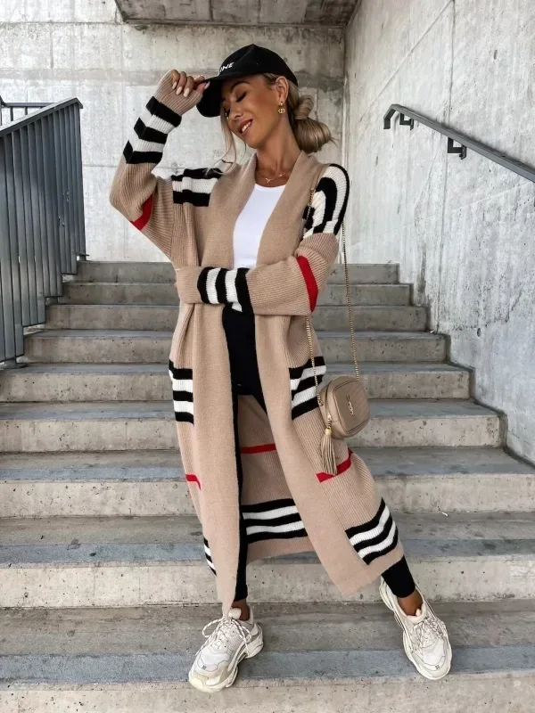 2023 Autumn Knitting Oversize Women's Long Coat Black Long Sleeve Cardigan Loose Coats Female New Casual Trendy Ladies Clothes
2023 Autumn Knitting Oversize Women's Long Coat Black Long Sleeve Cardigan Loose Coats Female New Casual Trendy Ladies Clothes
