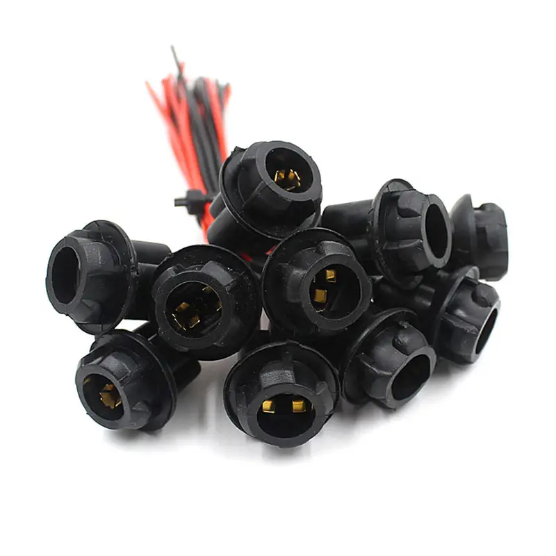 10X T10 Auto Car Wedge Light Bulb Socket Connector Extension LED Wedge Light Base Holder W5W 168 194 For Car Truck Boat DC 0-12V
10X T10 Auto Car Wedge Light Bulb Socket Connector Extension LED Wedge Light Base Holder W5W 168 194 For Car Truck Boat DC 0-12V