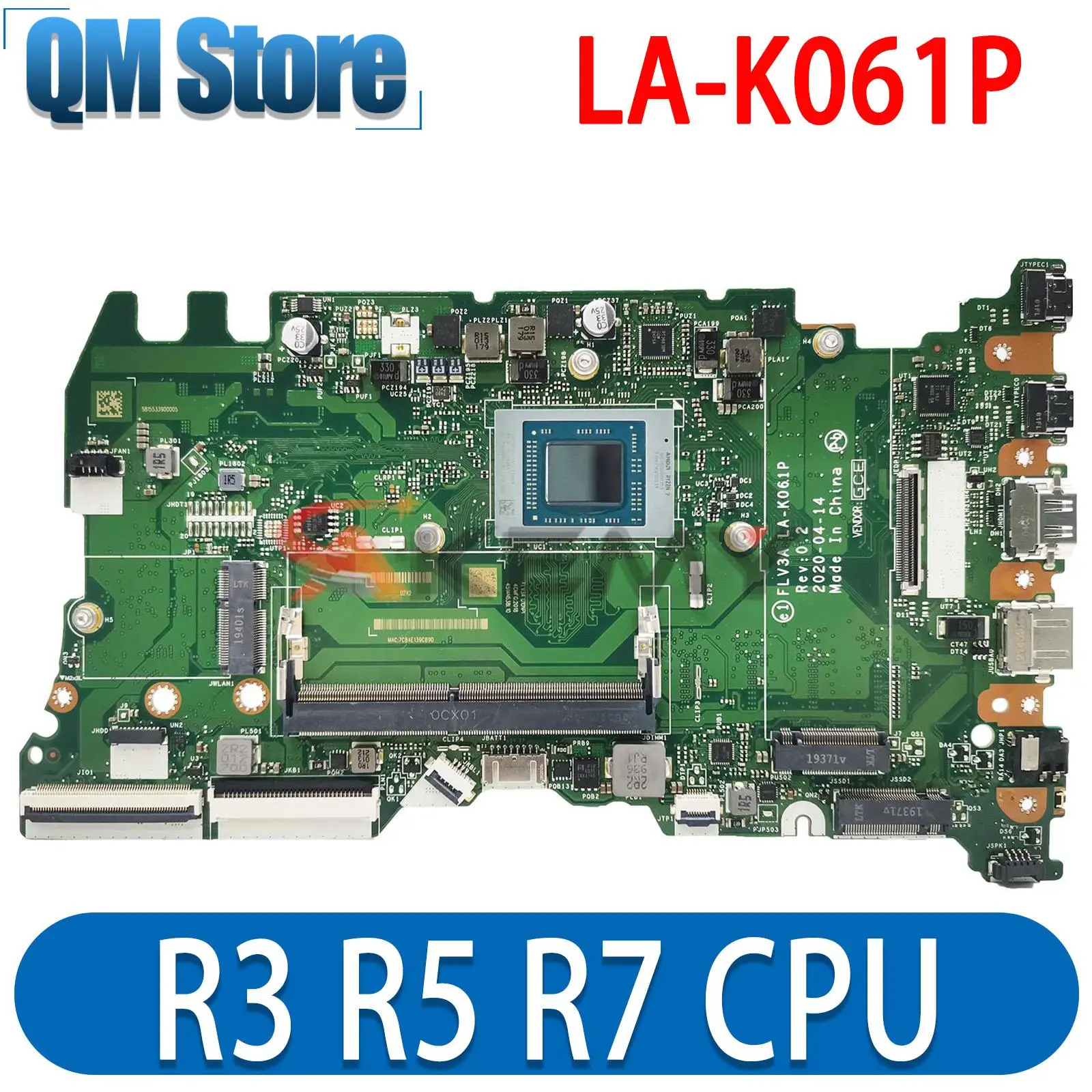 LA-K061P LA-K062P.For Lenovo ThinkBook 14 G2 14 G3 15 G2 ThinkBook 14 G3 ACL Notebook Motherboard.With AMD CPU : R3 R5 R7.RAM:8G
LA-K061P LA-K062P.For Lenovo ThinkBook 14 G2 14 G3 15 G2 ThinkBook 14 G3 ACL Notebook Motherboard.With AMD CPU : R3 R5 R7.RAM:8G