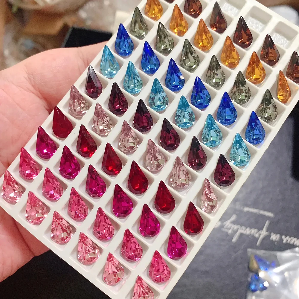 CTPA3bI Colorful Crystal Material Sew on Glass Rhinestones Pear Shapes Diamante Stones For DIY Crafts Gym Suit Decoration
CTPA3bI Colorful Crystal Material Sew on Glass Rhinestones Pear Shapes Diamante Stones For DIY Crafts Gym Suit Decoration