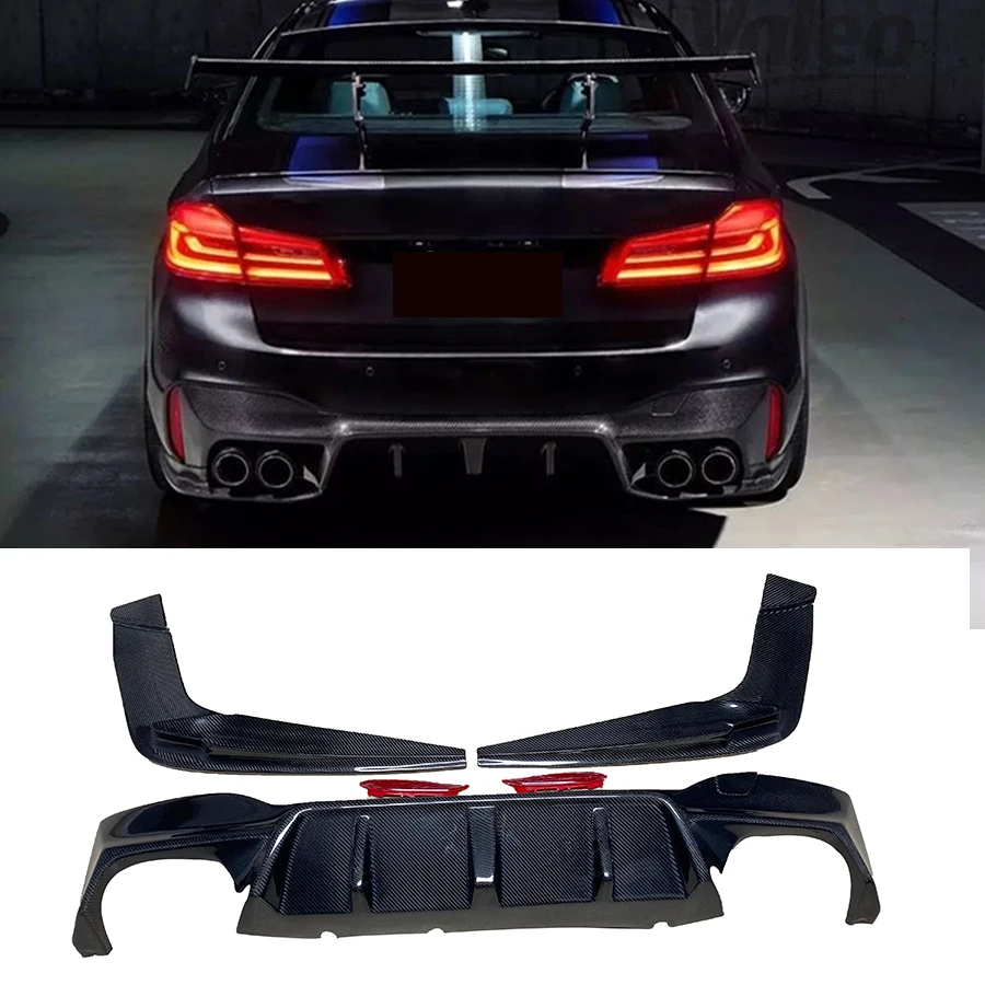 5 Series Rear Bumper Lip Diffuser Spoiler Carbon Fiber 3D Styling For BMW 5Series G30 Auto Accessories Car Styling
5 Series Rear Bumper Lip Diffuser Spoiler Carbon Fiber 3D Styling For BMW 5Series G30 Auto Accessories Car Styling