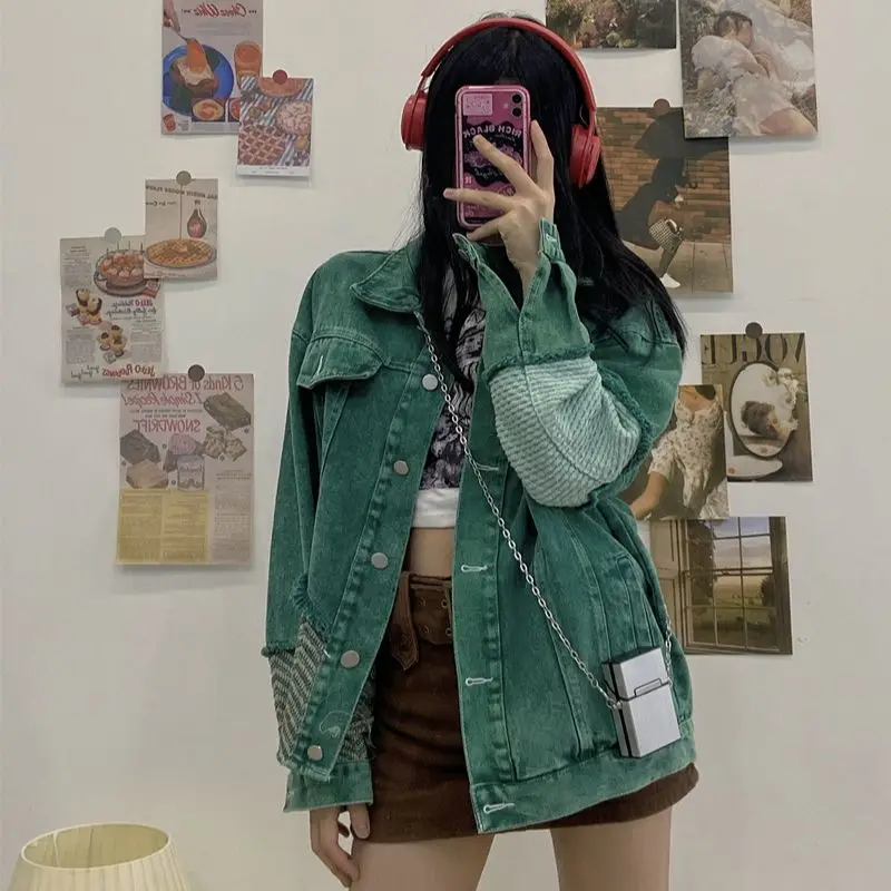 2022 New Fashion Jackets For Women Design Patchwork Denim Loose Tassel Free Shipping
2022 New Fashion Jackets For Women Design Patchwork Denim Loose Tassel Free Shipping