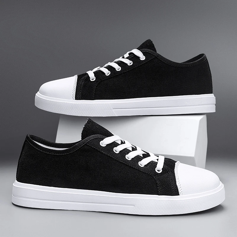 Hot Sale Black Casual Men Canvas Shoes Lightweight Low-top Sneakers Men Vulcanize Shoes Spring Summer Breathable Skate Sneakers
Hot Sale Black Casual Men Canvas Shoes Lightweight Low-top Sneakers Men Vulcanize Shoes Spring Summer Breathable Skate Sneakers