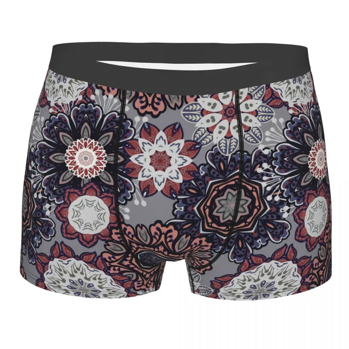 

Grey Pattern Classic Russian Pattern The Tone Is Wonderful And The Composition Is Unique Underpants Homme Panties Male Underwear
