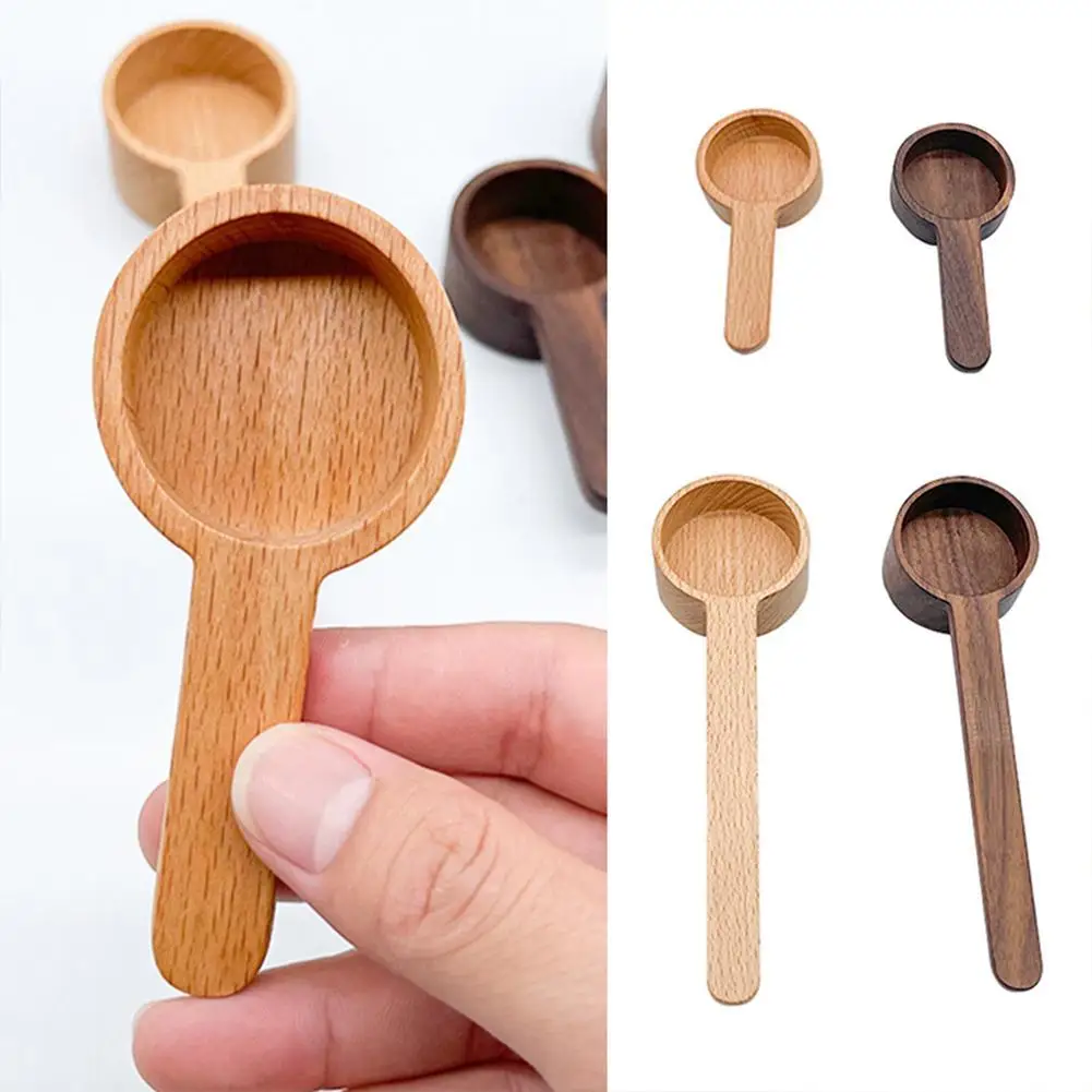 Деревянная мерная ложка из ореха, деревянная ложка с короткой ручкой для кофе, кухни, чая, ложка с солью, деревянная глина, домашний инструмент X6I7 
Деревянная мерная ложка из ореха, деревянная ложка с короткой ручкой для кофе, кухни, чая, ложка с солью, деревянная глина, домашний инструмент X6I7